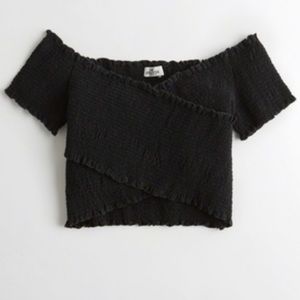 Hollister Smocked Off the Shoulder Top